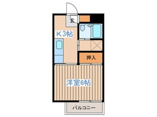 ユミハウス原町の物件間取画像